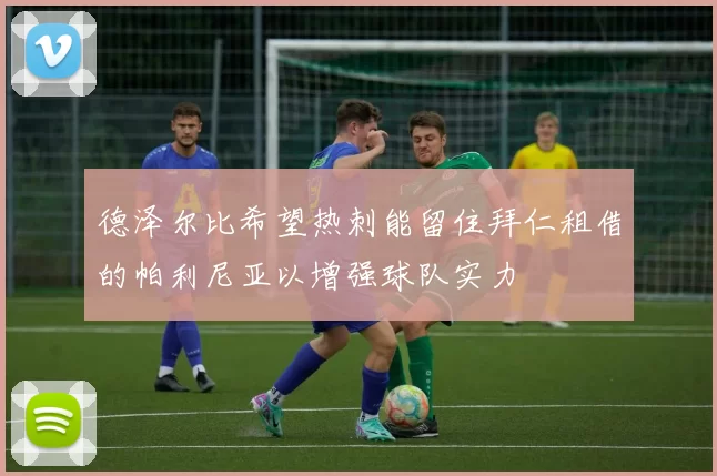 德泽尔比希望热刺能留住拜仁租借的帕利尼亚以增强球队实力